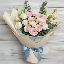 Букет шампанское в Киренске Букет цветов из:  Лизиантусы в Киренске