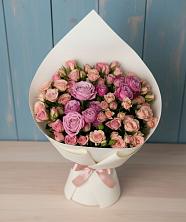 Букет Нежная розовость в Киренске Букет цветов из:  Розы в Киренске
